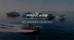 Desktop Screenshot of princessyachts.dk