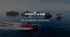Desktop Screenshot of princessyachts.se
